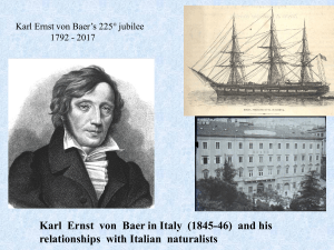 Karl Ernst von Baer in Italy (1845-46)