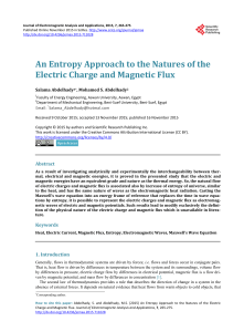 An Entropy Approach to the Natures of the Electric Charge and