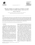 Binocular disparity can explain the orientation of ocular dominance