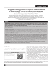 Drug prescribing pattern of topical corticosteroids