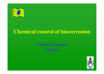 Chemical control of biocorrosion - European Federation of Corrosion
