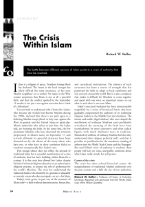 The Crisis Within Islam - The Centre for Independent Studies