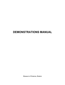 (Real) Time Machine Demonstration Manual