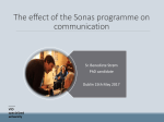 The effect of the Sonas programme on communication