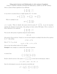 Using matrix inverses and Mathematica to solve systems of equations