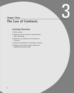 The Law of Contracts - Book Companion Site