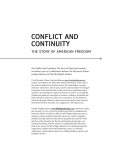 The Conflict and Continuity