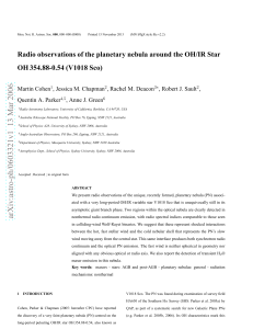 Radio observations of the planetary nebula around the OH/IR Star