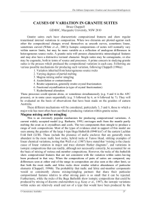 causes of variation in granite suites