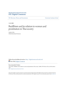 Buddhism and its relation to women and prostitution in Thai society