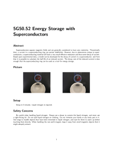 5G50.52 Energy Storage with Superconductors
