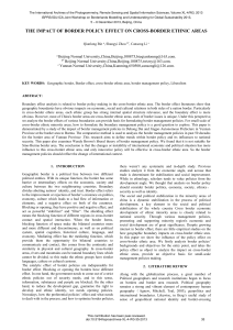 the impact of border policy effect on cross-border