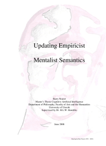 Updating Empiricist Mentalist Semantics