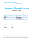 Empirical + Molecular Formula