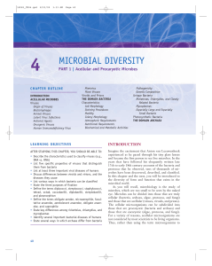 Acellular and Procaryotic Microbes