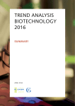 TRend analysis BioTechnology 2016