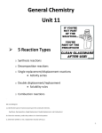 General Chemistry Unit 11