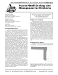 Scaled Quail Ecology and Management in