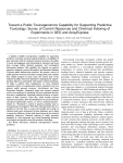 Toward a Public Toxicogenomics Capability for