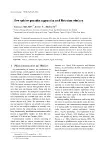 How spiders practice aggressive and Batesian mimicry