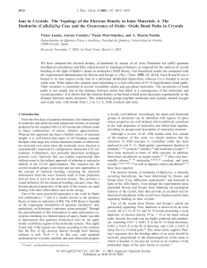 Ions in Crystals - American Chemical Society