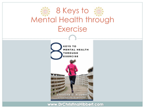 8 Keys to Mental Health through Exercise