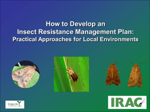 How to Develop an Insect Resistance Management Plan