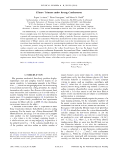 Efimov Trimers under Strong Confinement