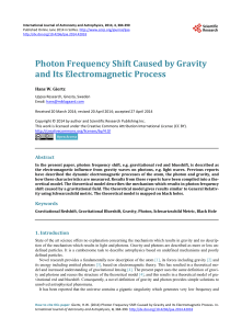 Photon Frequency Shift Caused by Gravity and Its Electromagnetic