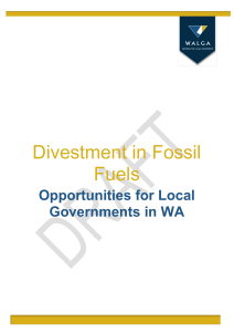 Divestment in Fossil Fuels