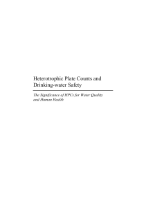 Heterotrophic Plate Counts and Drinking