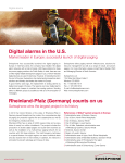 Digital alarms in the U.S. Rheinland