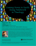 Coming Down to Earth: Doing Fieldwork in Theology