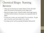 Chemical Bingo: Naming Review
