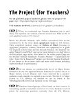 The Project (for Teachers)