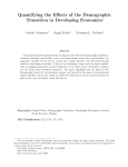 Quantifying the Effects of the Demographic Transition in Developing