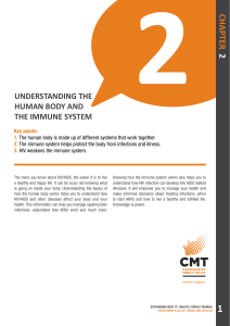 Chapter 2 – Understanding the human body and the immune system