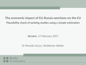 The economic impact of EU-Russia sanctions on