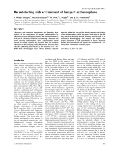 On subducting slab entrainment of buoyant asthenosphere