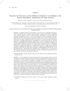 Invasions by Harmonia axyridis - North Central Research Station