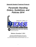 Delaware Treatment Protocols and Paramedic
