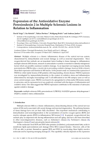 Expression of the Antioxidative Enzyme Peroxiredoxin 2 in Multiple