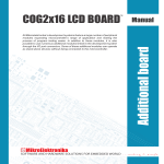 COG 2x16 LCD Board User Manual