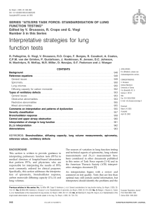 Interpretative strategies for lung function tests