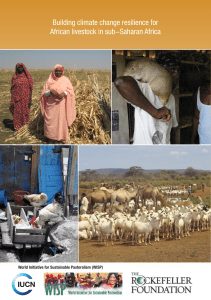 Building climate change resilience for African livestock in sub