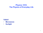 Physics 1010: The Physics of Everyday Life