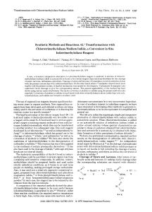 Chlorotrimethylsilane/Sodium Iodide, a