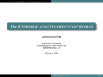 The dilemma of causal inference in economics