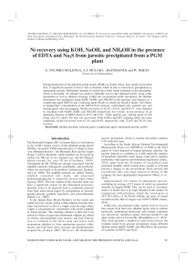 Ni recovery using KOH, NaOH, and NH4OH in the presence of