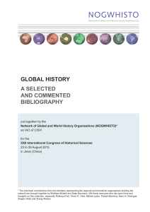 Global History: A selected and commented bibliography